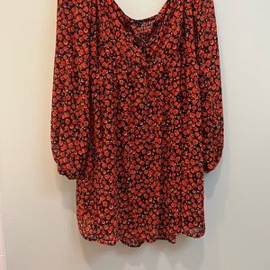 Nasty Gal Flower About That Plus Size Mini Dress